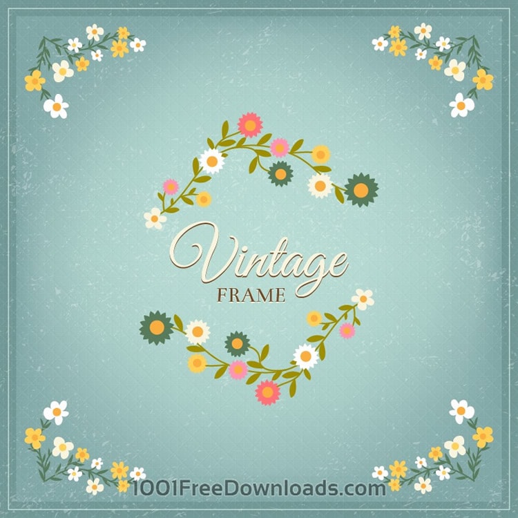 Vintage floral illustration